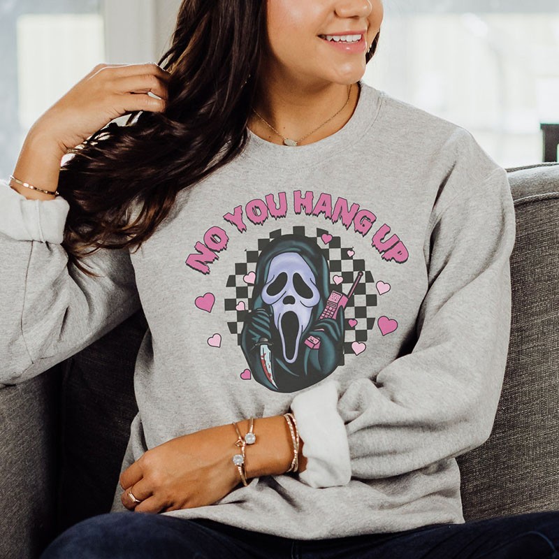 Scream No You Hang Up Ghostface Hoodie Crewneck Horror Spooky Season ...